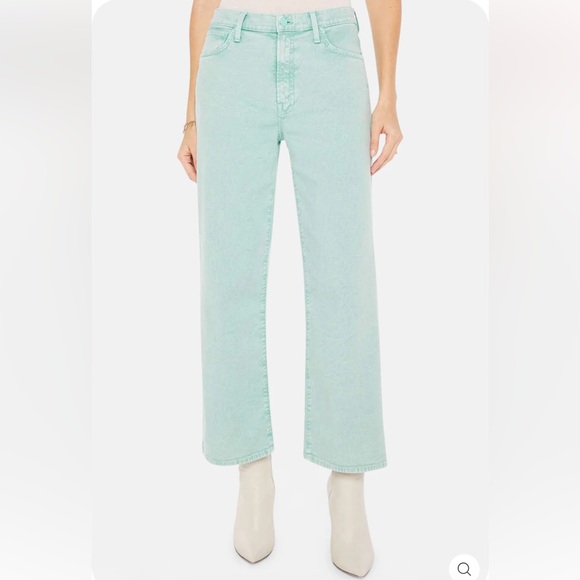 Mother THE DODGER ANKLE NEPTUNE GREEN Women's Jeans size 28